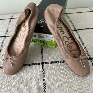 Sam Edelman Felicia Classic Nude Leather Baller Flat